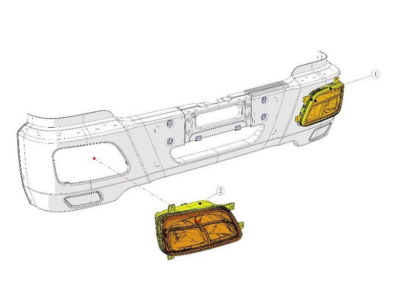 Beiben Combination Headlight Module